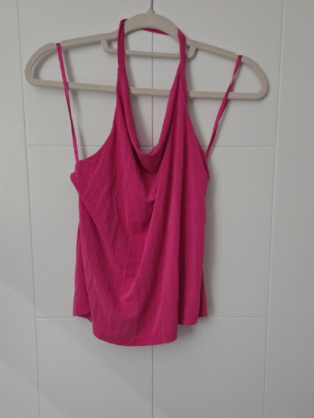 Anthropologie Hot Pink Halter Tank Top
